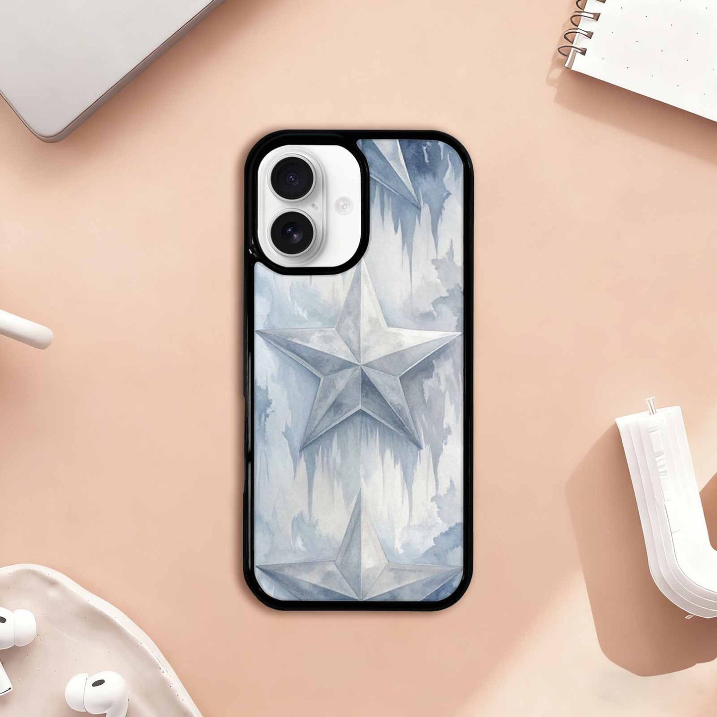 iPhone 17 Case — Seamless Tileable Pattern Of Galaxy Space, Custom Made Phone Cover