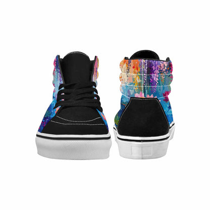 MEN'S Monet Impressionist High Top Canvas Wallpaper Art Custom Sneakers
