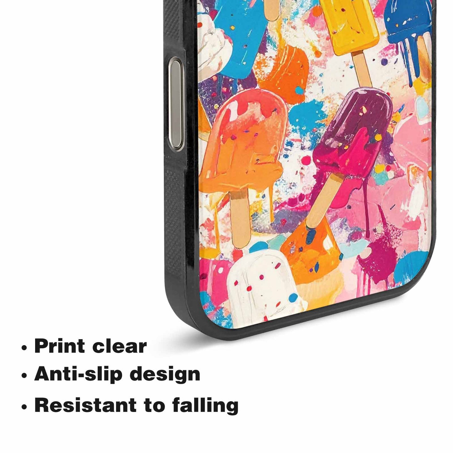 iPhone 16 Pro Case — Ice Cream Motif Ice Cream Motifs, Custom Made Phone Cover