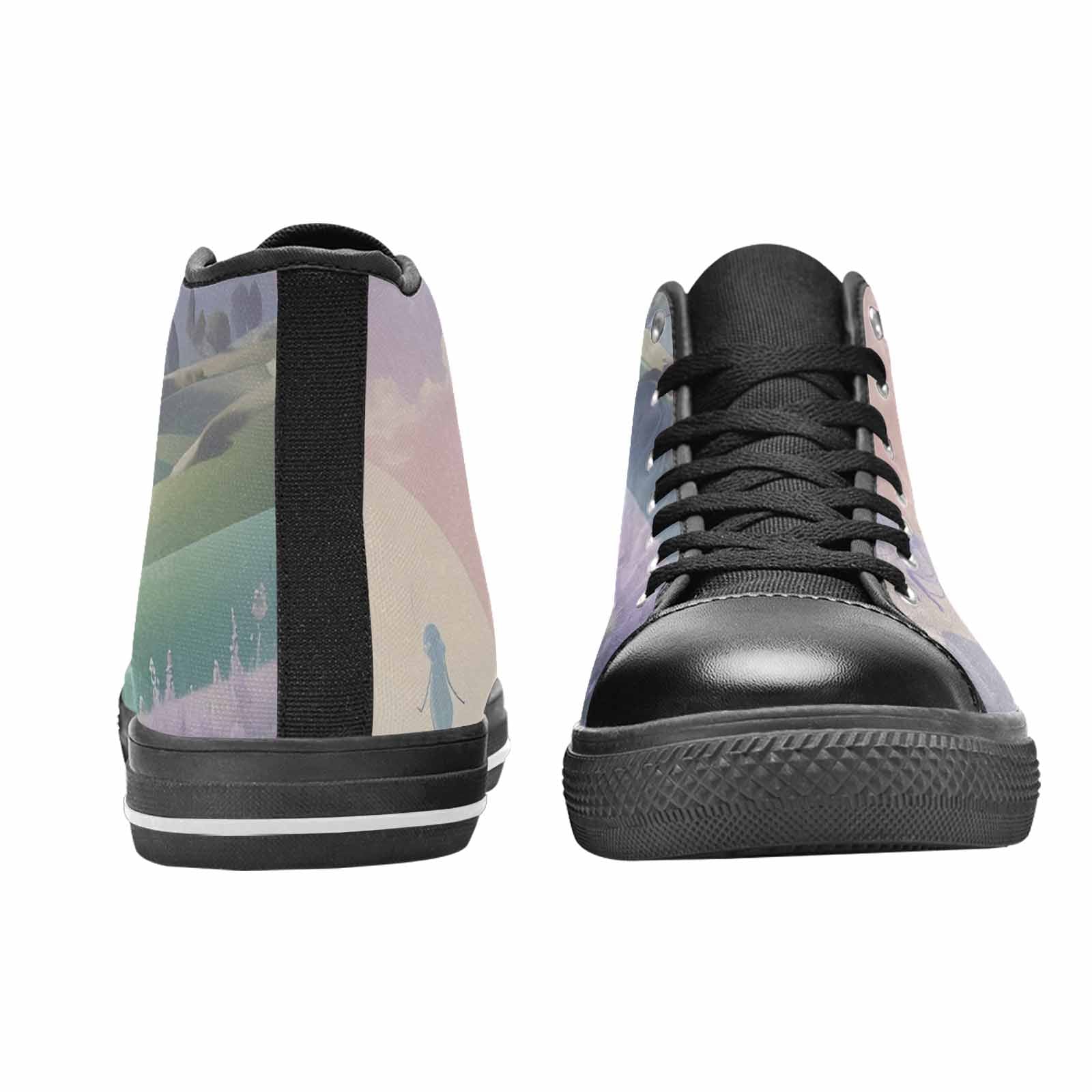 WOMEN'S Surrealist Dreamscape High Top Canvas Dreamcore Shoes