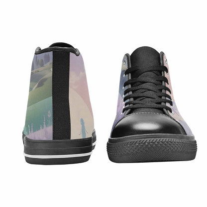 WOMEN'S Surrealist Dreamscape High Top Canvas Dreamcore Shoes