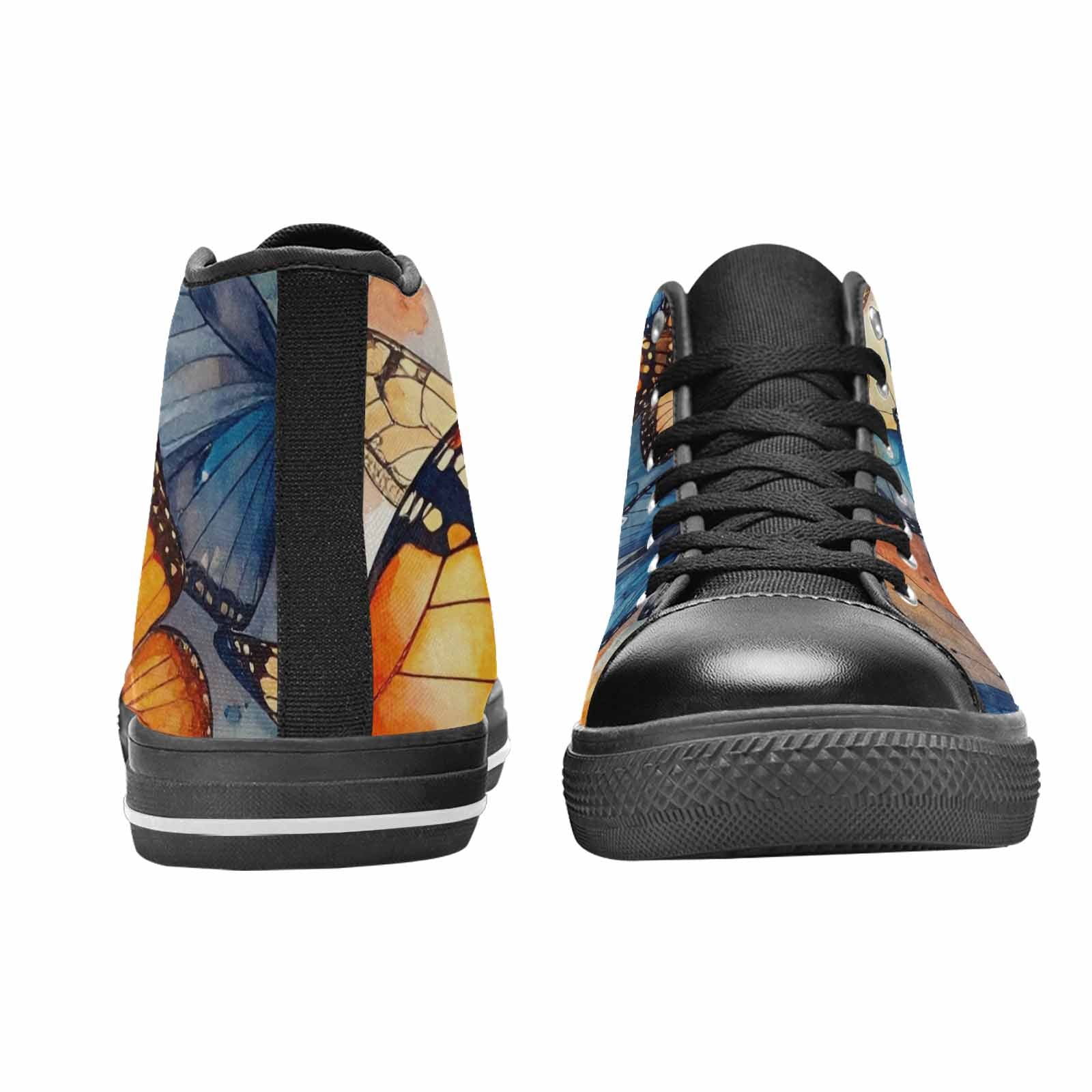 MEN'S Butterfly Wing High Top Canvas Aesthetic Custom Shoes