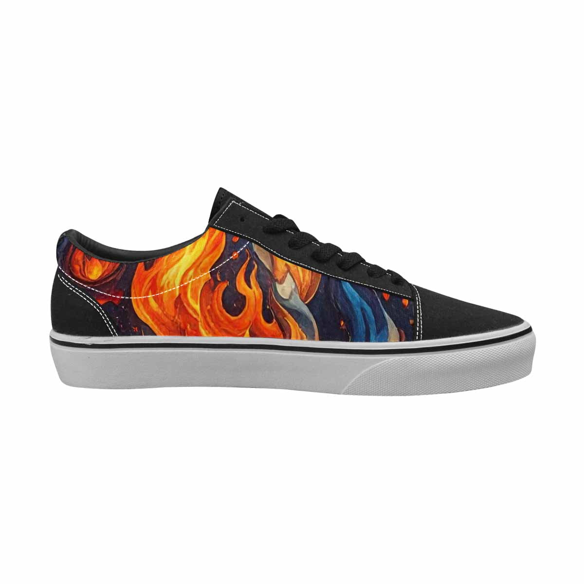 MEN'S Fire Flame Canvas Lace-Up Dreamcore Sneakers