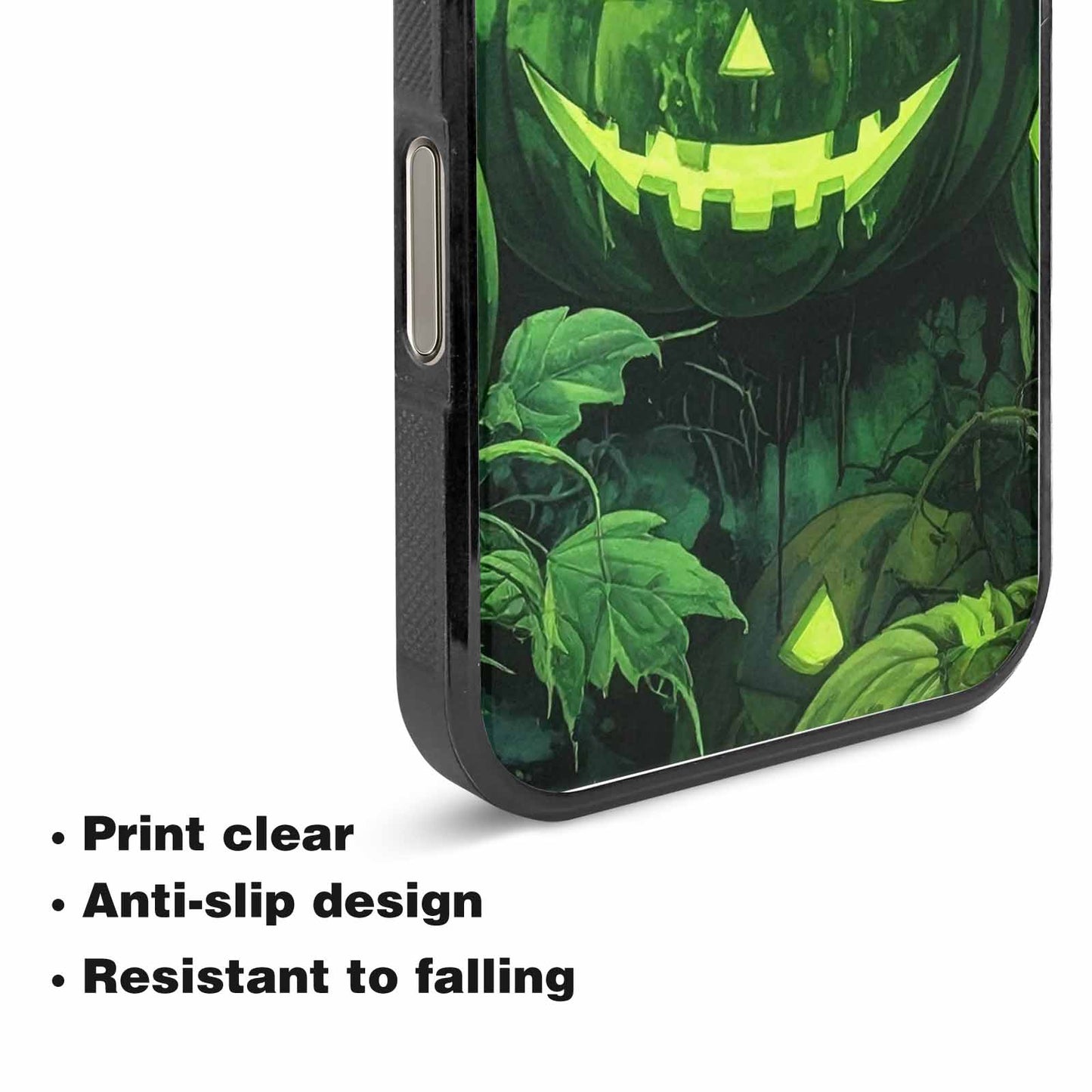 iPhone 15 Pro Max Case — Halloween Glowing Jackolantern, Custom Made Phone Cover