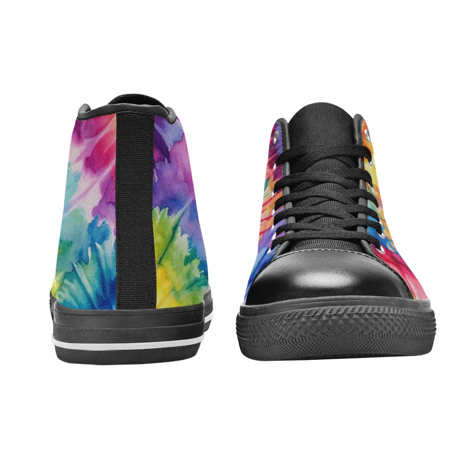 MEN'S Tie Dye Swirl High Top Canvas Dreamcore Custom Sneakers