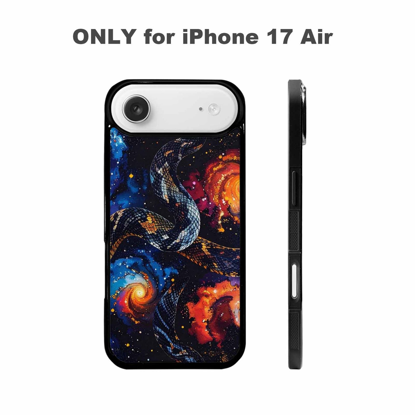 iPhone 17 Air Case — Galaxy Snake Print Galaxy Space, Custom Phone Case