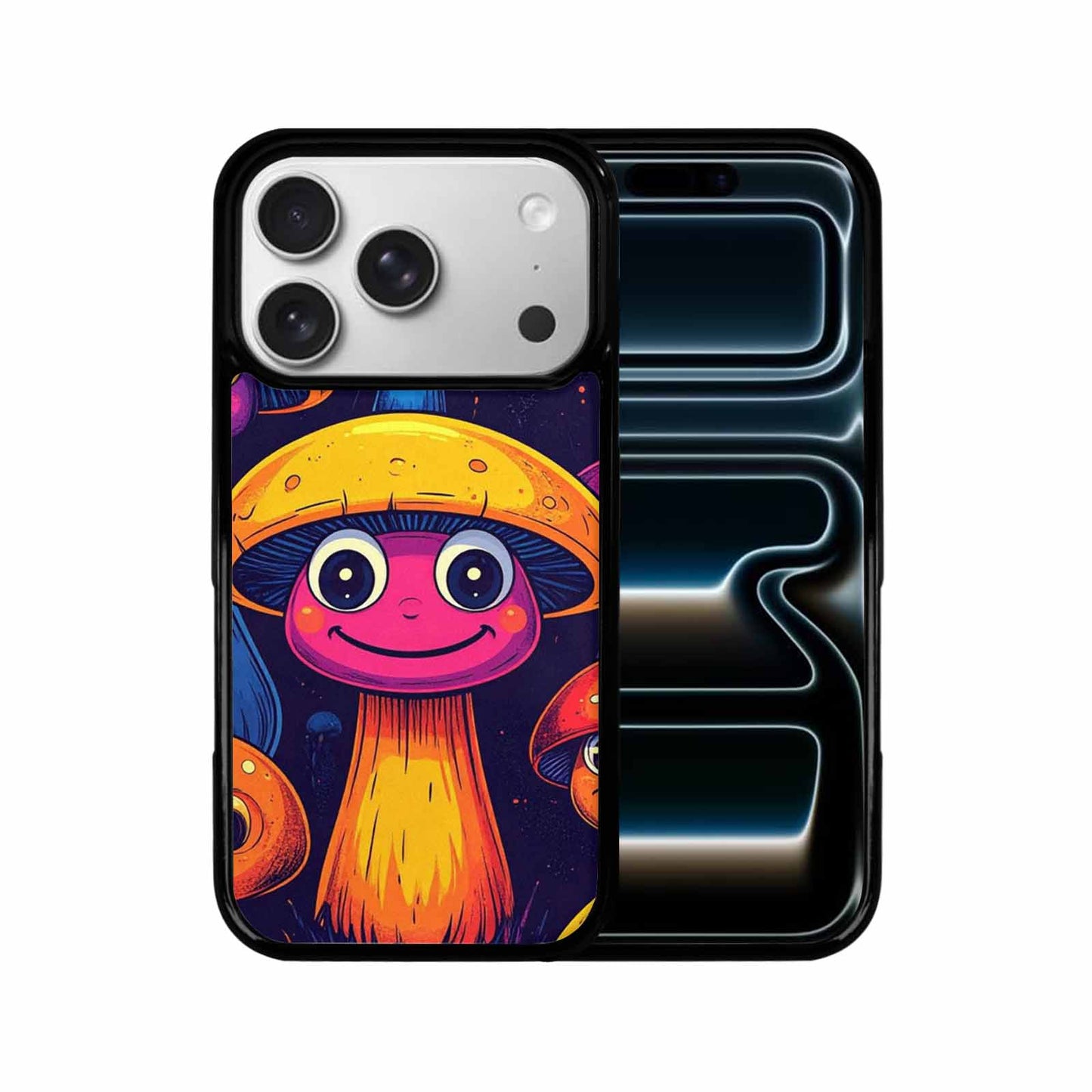 iPhone 17 Pro Case — Retro Mushroom Cartoon Art Pattern Retro, Original Design Phone Case