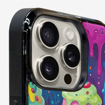 iPhone 16 Pro Max Case — Melting Ice Cream Monster Charac, Custom Art Phone Cover