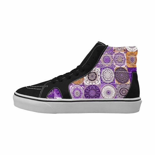 MEN'S Mandala High Top Canvas Vibrant Chaos Sneakers