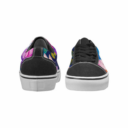 WOMEN'S Full Color Vibrant Monet Lace-Up Canvas Y2K Shoes