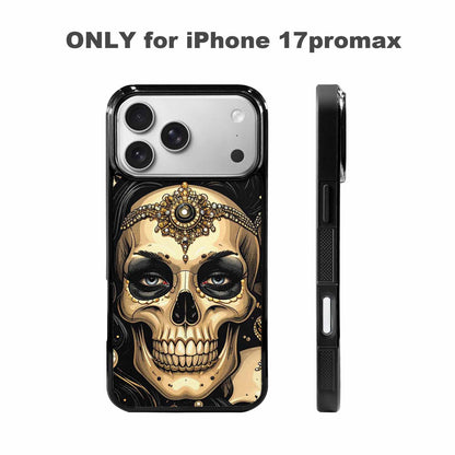 iPhone 17 Pro Max Case — Skull Dark Art Gothic Print Gothic, Custom Art Phone Cover