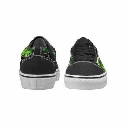 WOMEN'S Reptile Scale Lace-Up Canvas Neon Fantasy Custom Shoes