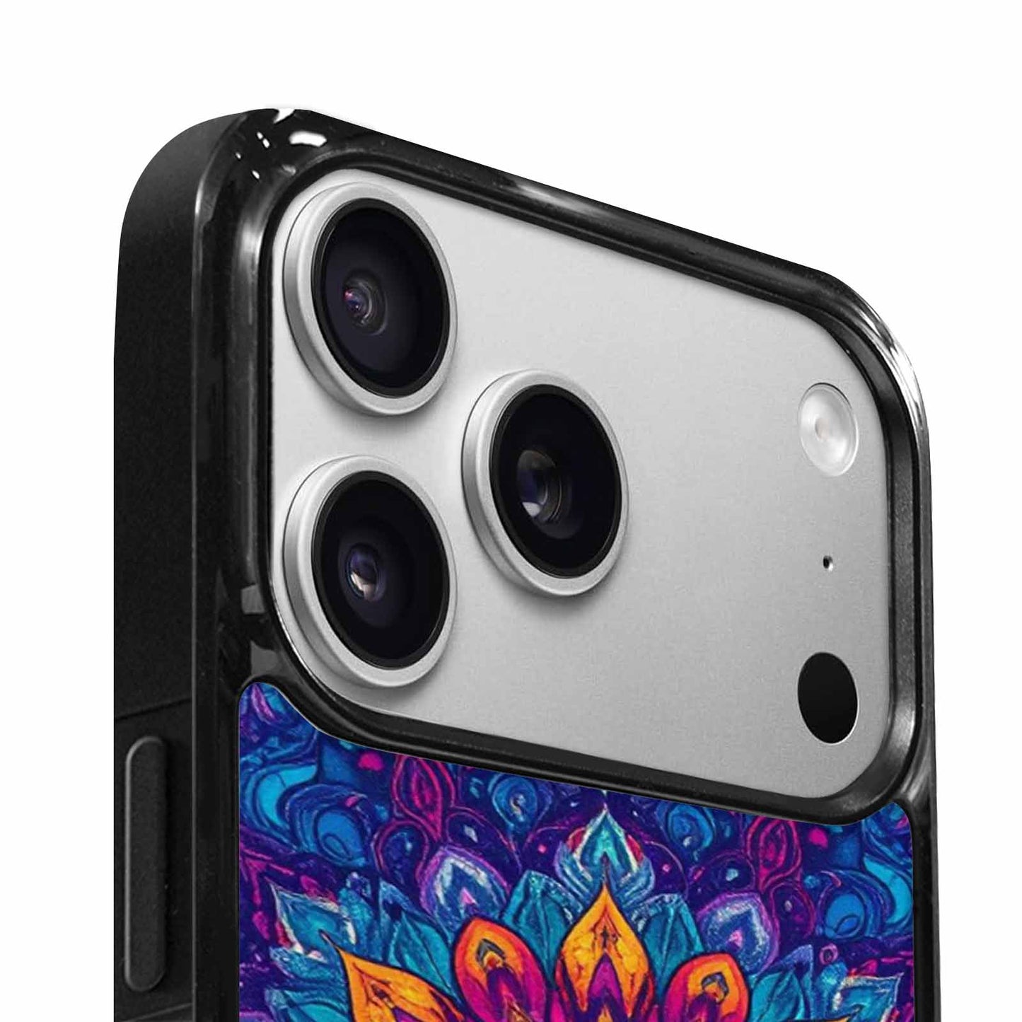 iPhone 17 Pro Case — Tie Dye Mandala Art Seamless Tie, Custom Printed Phone Case
