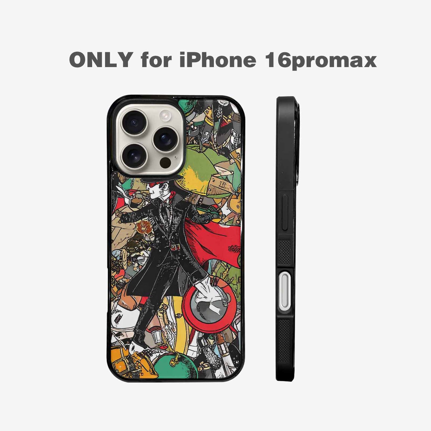 iPhone 16 Pro Max Case — Noir Spy Silhouette Pen Ink Noir, Custom Print Case Cover