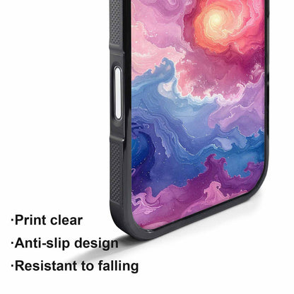 iPhone 17 Air Case — Seamless Repeating Pattern Of Overlapping Galaxy, Customized Protective Case