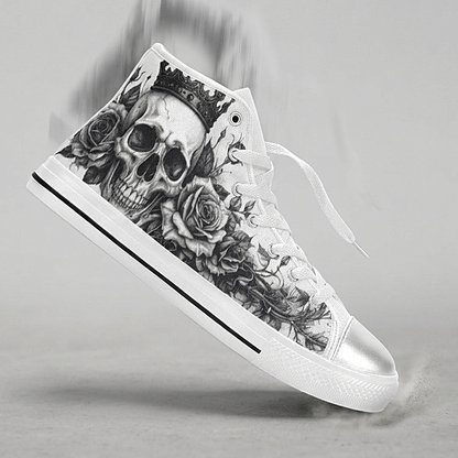 MEN'S Dark Crown Skull Art | Freaky Shoes®