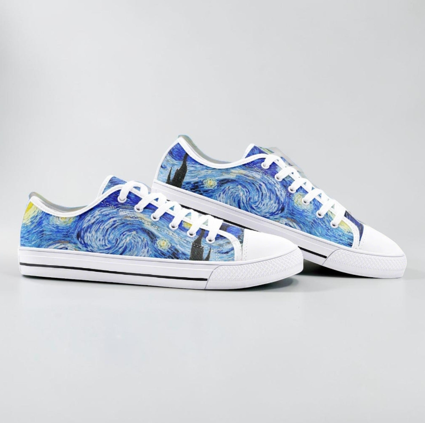 UNISEX "Starry Night" by Vincent Van Custom Sneakers | Freaky Shoes®