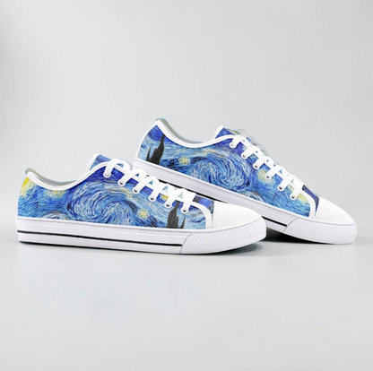 UNISEX "Starry Night" by Vincent Van Custom Sneakers | Freaky Shoes®