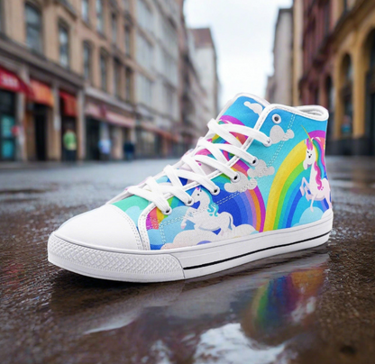 UNISEX Unicorns Rave Abstract Custom Custom Sneakers | Freaky Shoes®