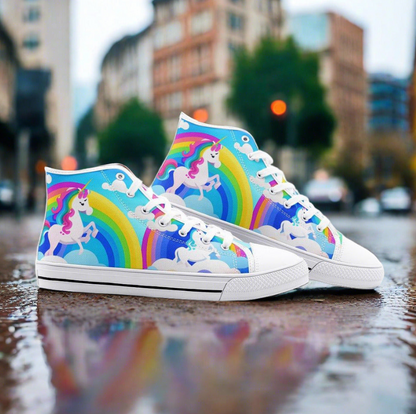 UNISEX Unicorns Rave Abstract Custom Custom Sneakers | Freaky Shoes®