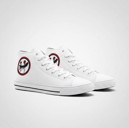 UNISEX White Custom Sneakers | Freaky Shoes®