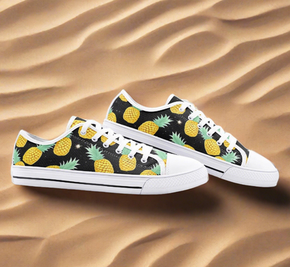 UNISEX Pineapples Ple (Print 1 Custom Sneakers 2 | Freaky Shoes®