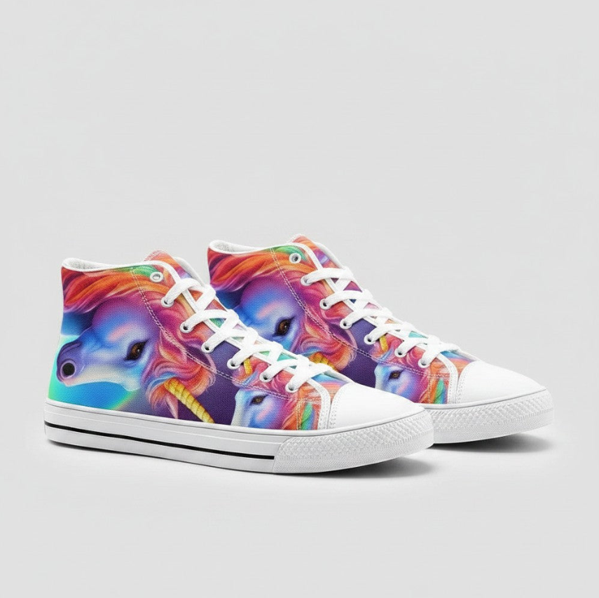 UNISEX Unicorns & Rainbows Custom Sh Custom Sneakers | Freaky Shoes®