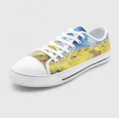 UNISEX Low "Wheatfield with Crows" b Custom Sneakers | Freaky Shoes®