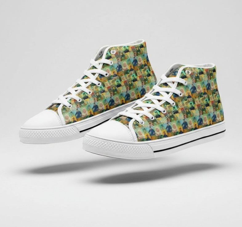 UNISEX The Roulin Family Vincent van Custom Sneakers | Freaky Shoes®