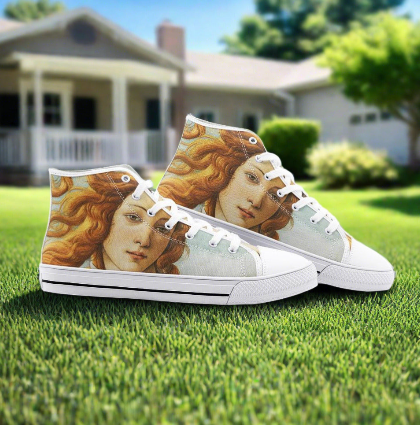 UNISEX Birth of Venus Sandro Bottice Custom Sneakers | Freaky Shoes®