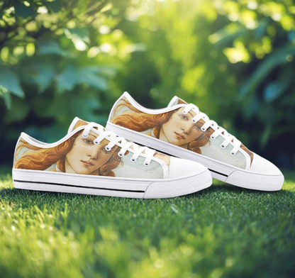 UNISEX Low Birth of Venus Sandro Bot Custom Sneakers | Freaky Shoes®