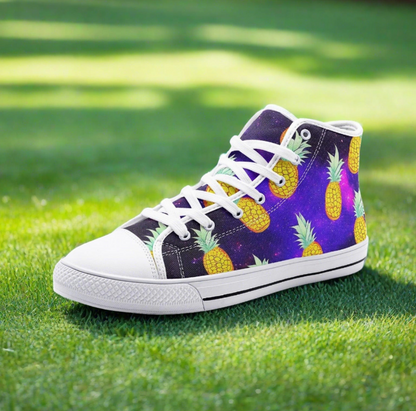 UNISEX Galaxy Pineapples Custom Sneakers | Freaky Shoes®