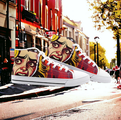 UNISEX Scream Custom Sneakers | Freaky Shoes®