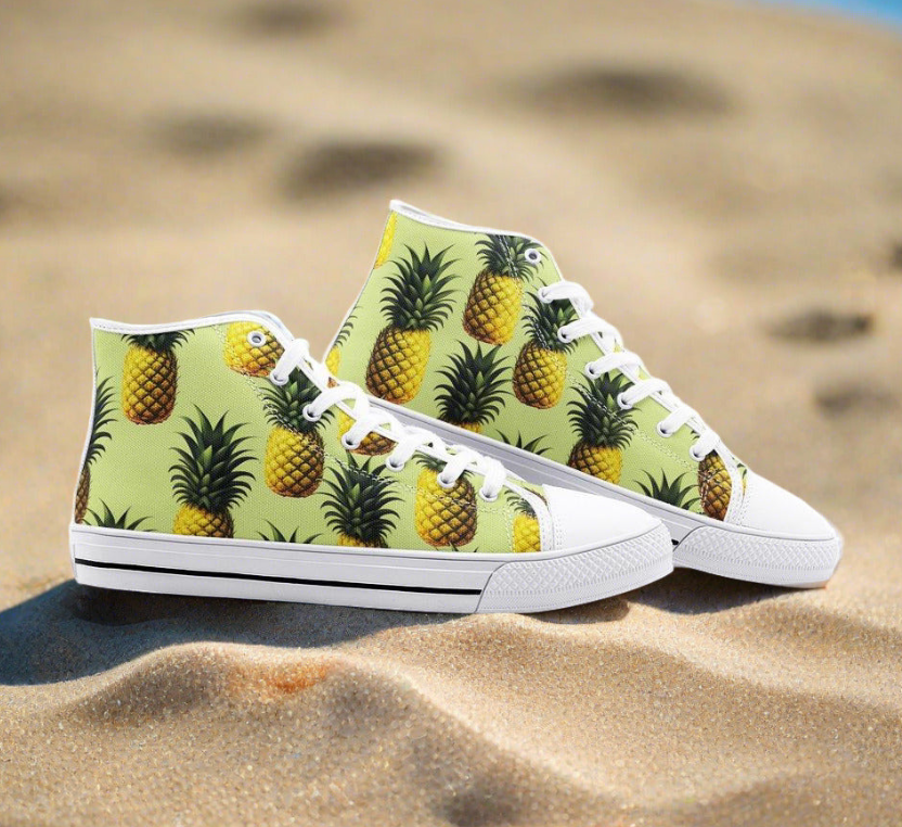UNISEX Pineapples Custom Sneakers | Freaky Shoes®