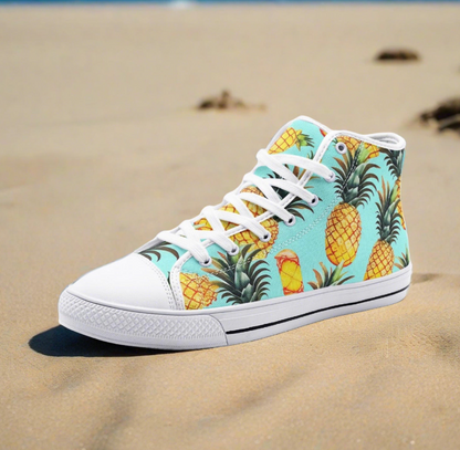 UNISEX Pineapples Please (Print Custom Sneakers | Freaky Shoes®