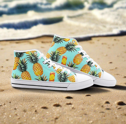 UNISEX Pineapples Please (Print Custom Sneakers | Freaky Shoes®