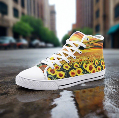 UNISEX Sunflowers Art Custom Sneakers | Freaky Shoes®