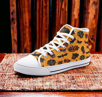 UNISEX Halloween Art (Print 2) Custom Sneakers | Freaky Shoes®