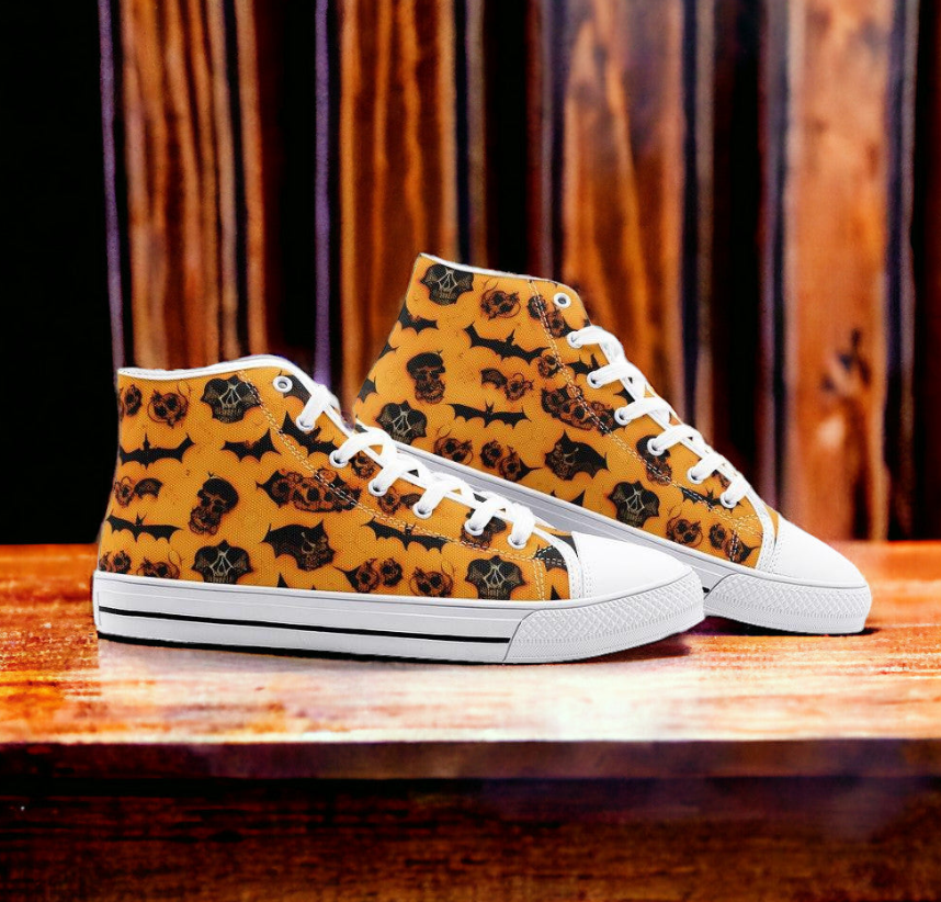 UNISEX Halloween Art (Print 2) Custom Sneakers | Freaky Shoes®