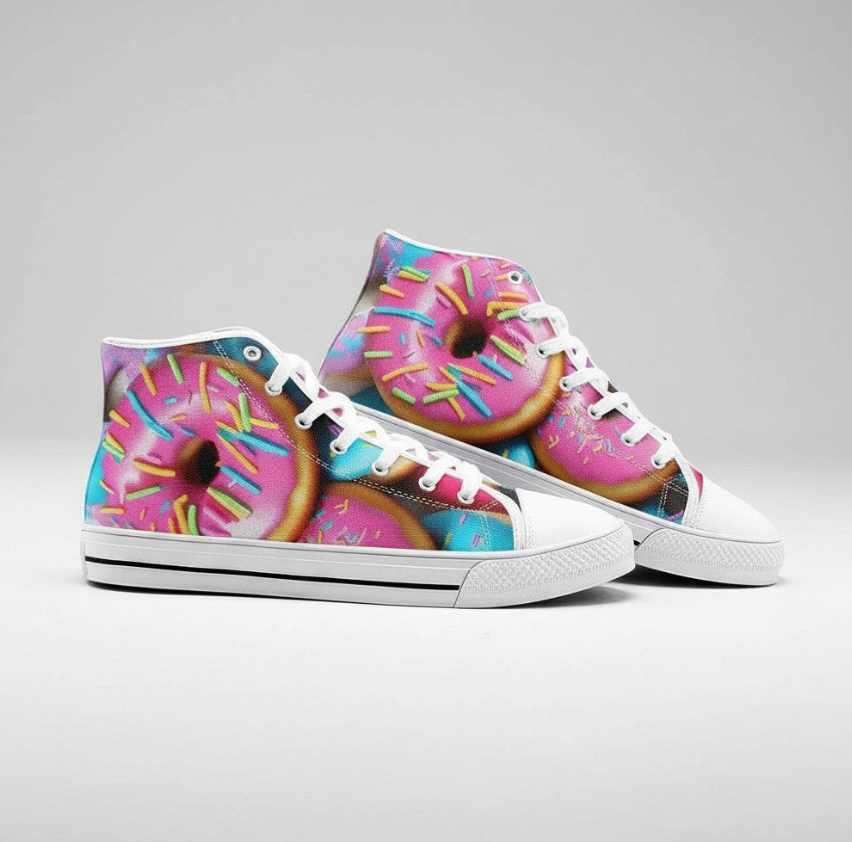 UNISEX Donuts Custom Sneakers | Freaky Shoes®