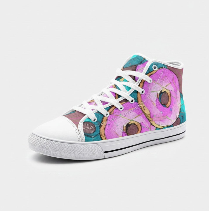 UNISEX Donut Art Custom Sneakers | Freaky Shoes®