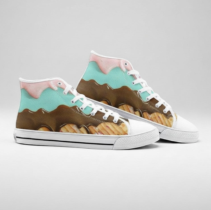 UNISEX Ice Cream Custom Shoes Custom Sneakers | Freaky Shoes®