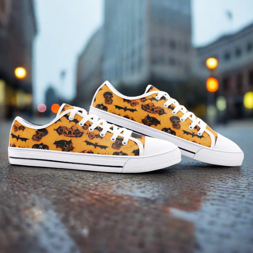 UNISEX Halloween Art (Print 3) Custom Sneakers | Freaky Shoes®