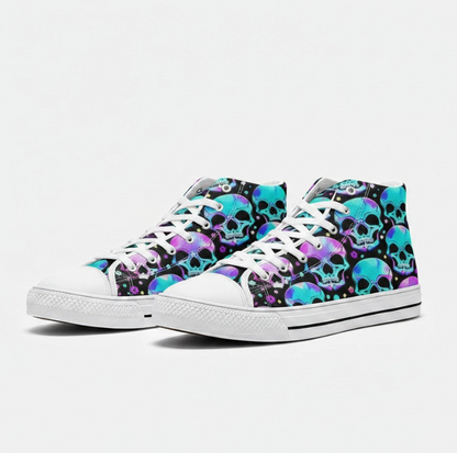 UNISEX Bright Skulls Custom Sneakers | Freaky Shoes®