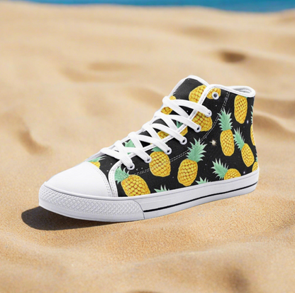 UNISEX Pineapples Pl (Print 1) Custom Sneakers 2 | Freaky Shoes®