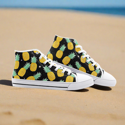 UNISEX Pineapples Pl (Print 1) Custom Sneakers 2 | Freaky Shoes®