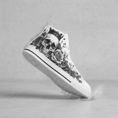 MEN'S Dark Crown Skull Art | Freaky Shoes®