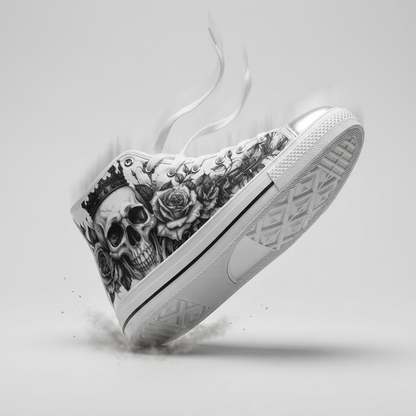 MEN'S Dark Crown Skull Art | Freaky Shoes®