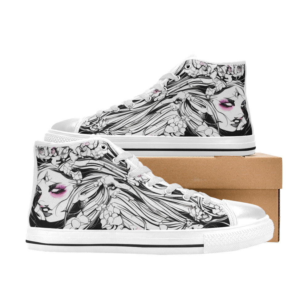 MEN'S Ink Art 2 Men’S High Top Canvas Grunge Shoes