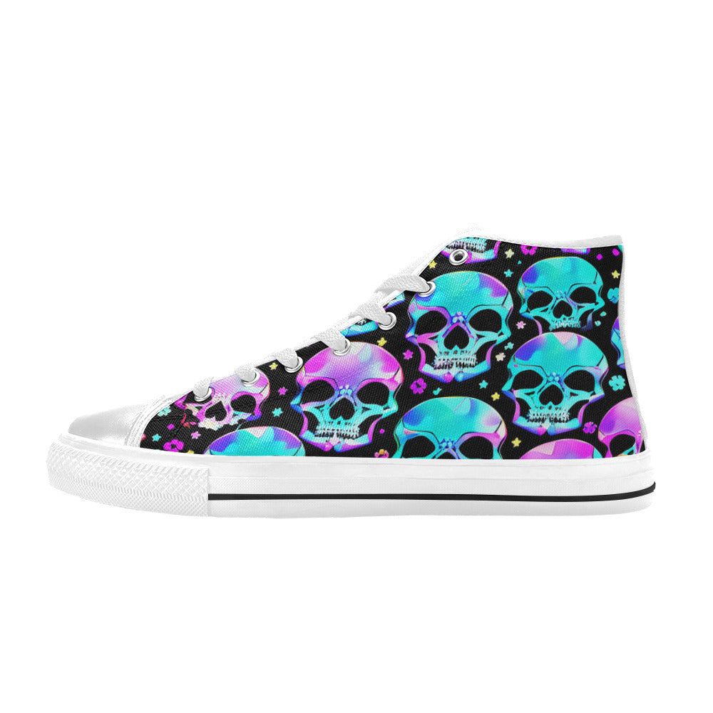 MEN'S Bright Skulls Men’S High Top Canvas Y2K Shoes